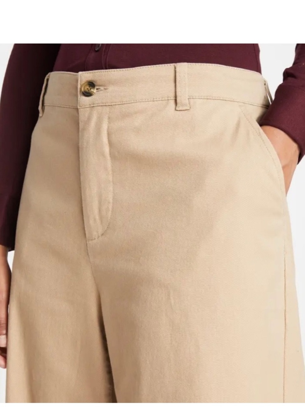 NWT Universal Standard Carol High Rise High Stretch Jeans in Ivory Size XL - Picture 3 of 16